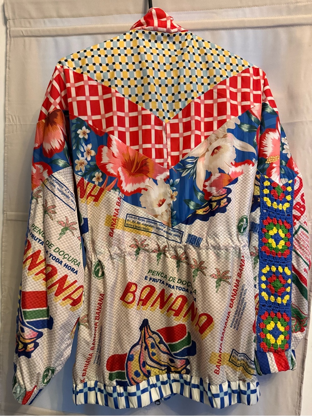 Farm Rio Colorful Printed Windbreaker Jacket - Picture 7 of 9
